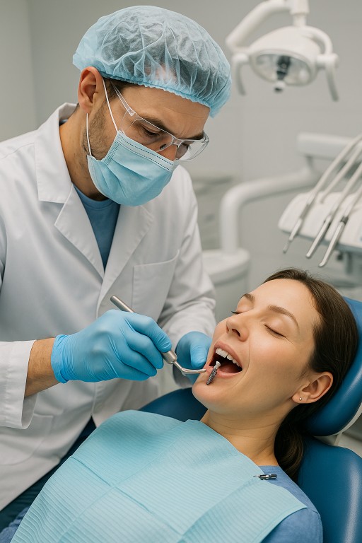 فرآیند انجام ایمپلنت دندان در کلینیک دندانپزشکی مارکیز پونک