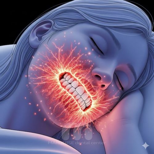 ساییدگی دندان‌ها بر اثر دندان‌قروچه (براکسیسم)